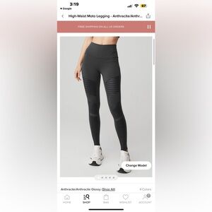 Alo High Waist Moto Leggings